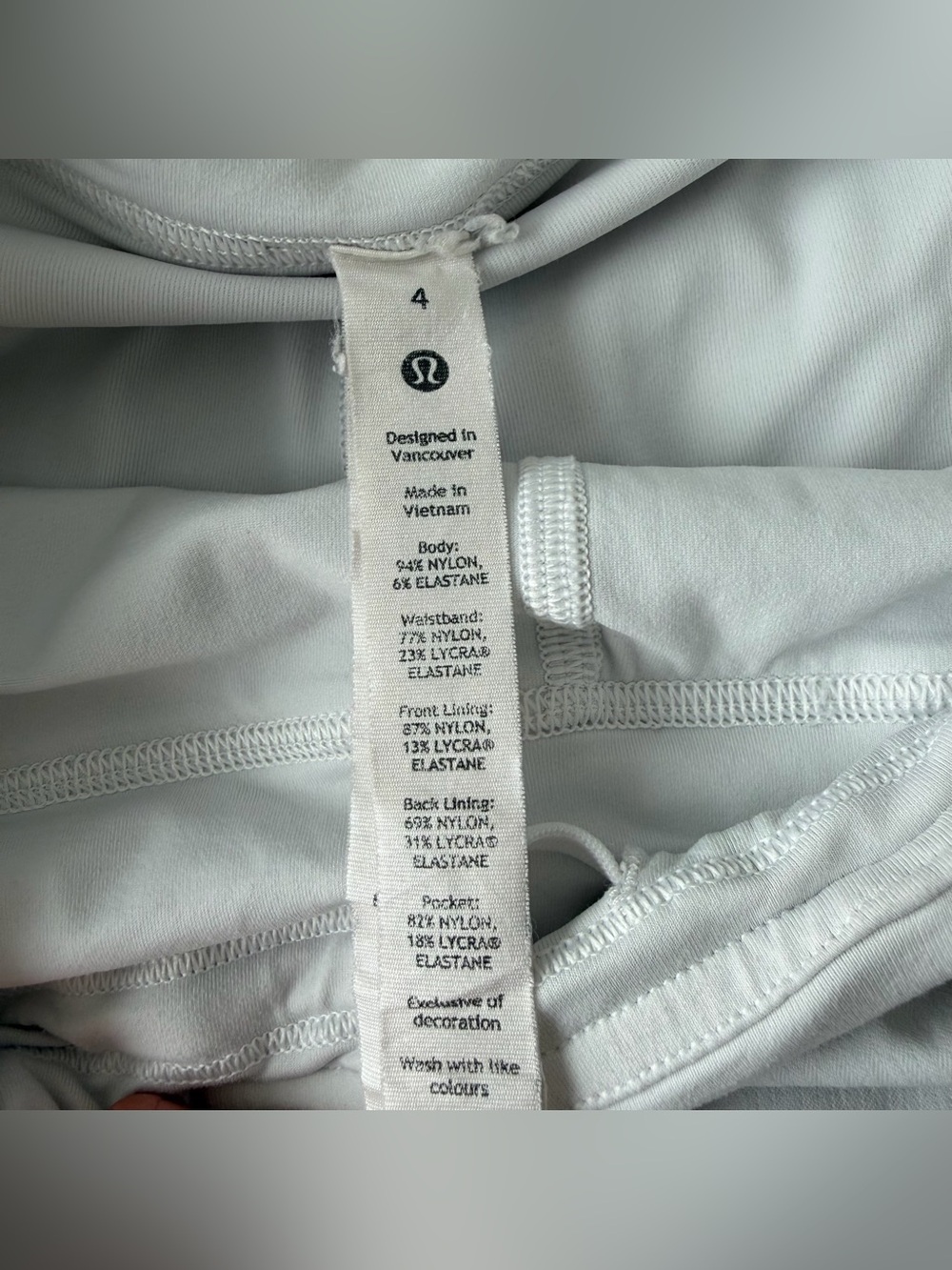 Lululemon Pace Rival Skirt (Tall) *4-way Stretch 15" White 4 Tennis Skort W8A85T - Picture 4 of 10